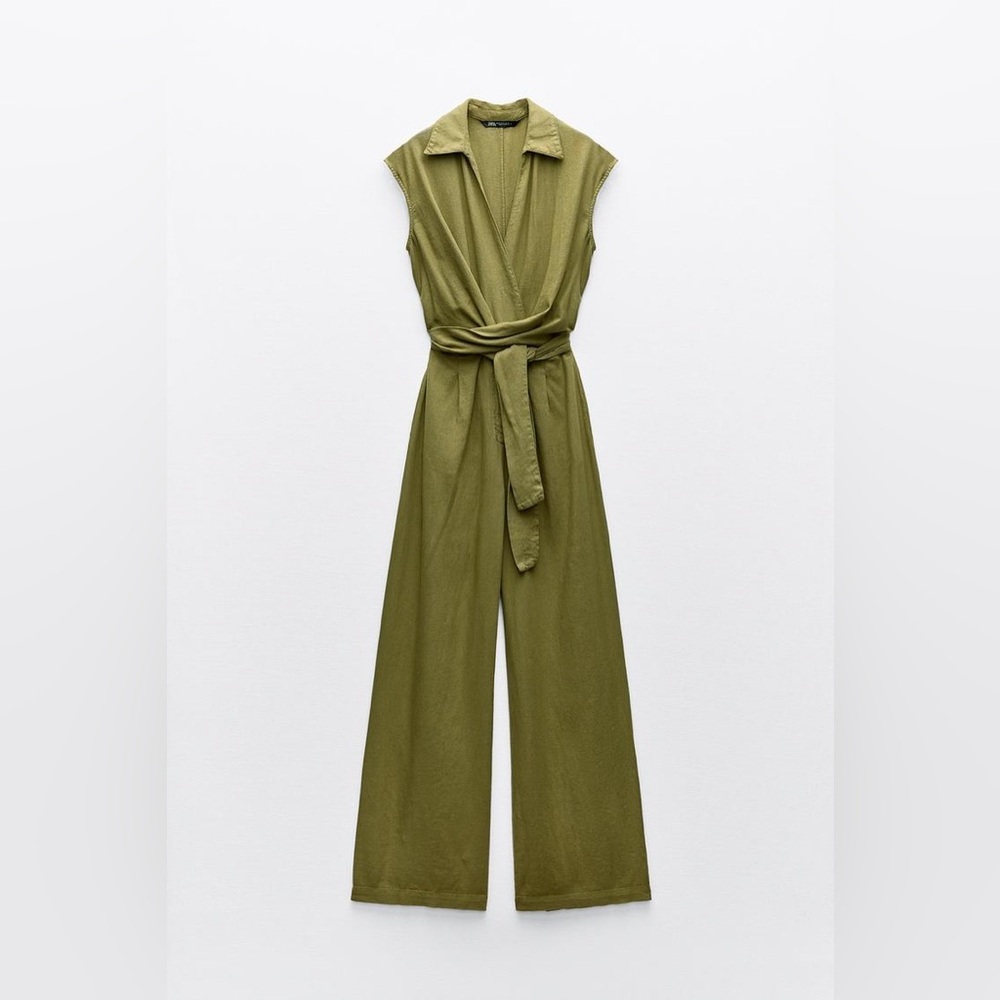 Zara Olive Green Jumpsuit
